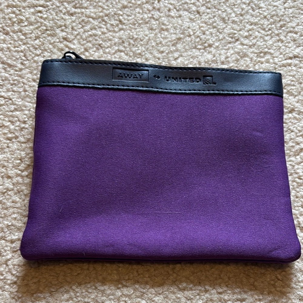 Away + United Purple and Navy Pouch